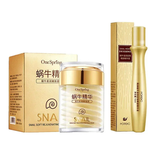 Skincare Set Snail Collagen Cream Anti Aging Whiten Skin Face Cream