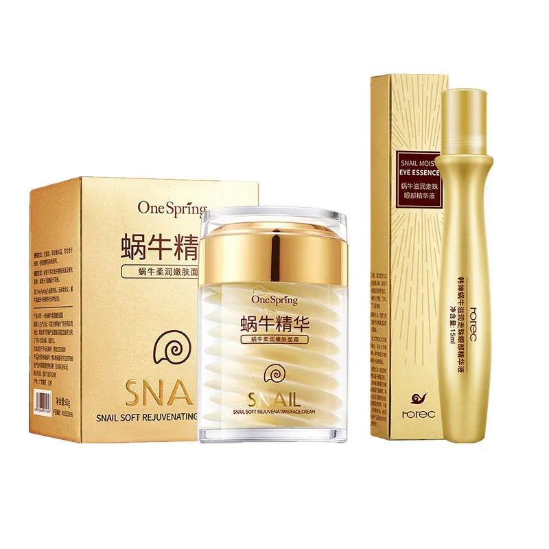 Skincare Set Snail Collagen Cream Anti Aging Whiten Skin Face Cream