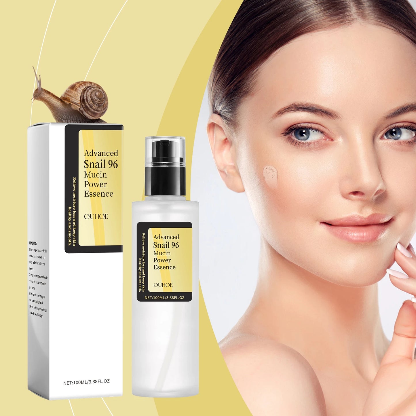Advanced Snail 96 Mucin Power Essence Fading Fine Lines Moisturizing
