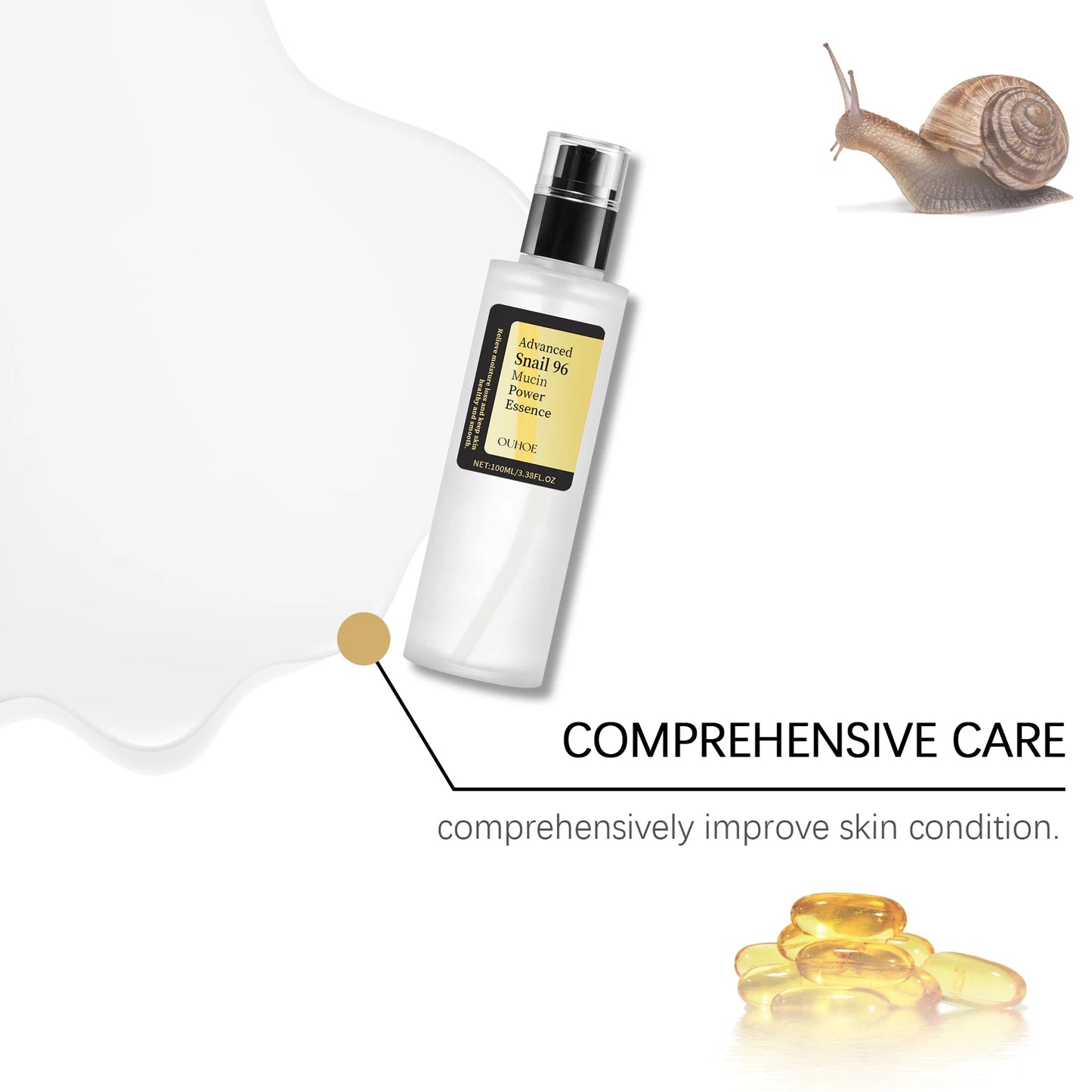 Advanced Snail 96 Mucin Power Essence Fading Fine Lines Moisturizing